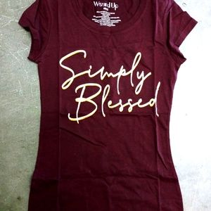 Wound Up Simply Blessed Graphic Tee Shirt